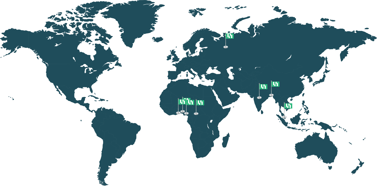 Global office map